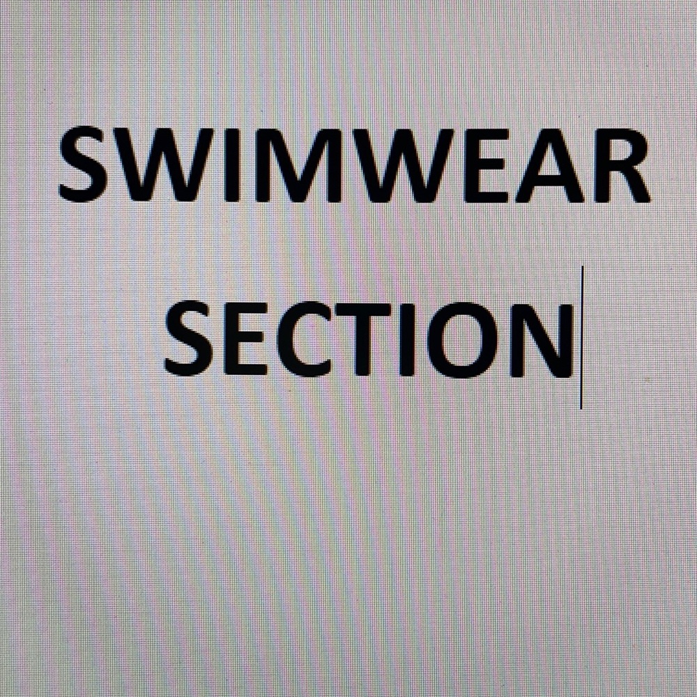 SWIMWEAR SECTION